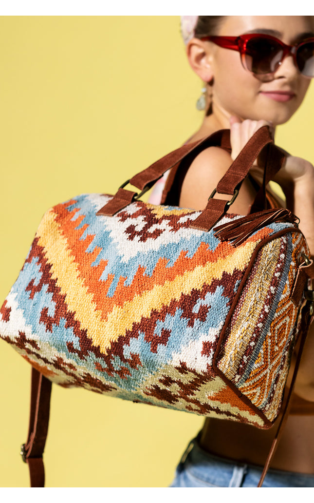 Earthy Elegance Boston Bag