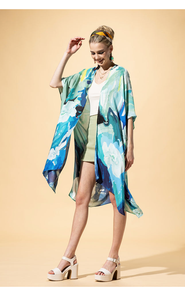 Aquaflora Elegance Kimono