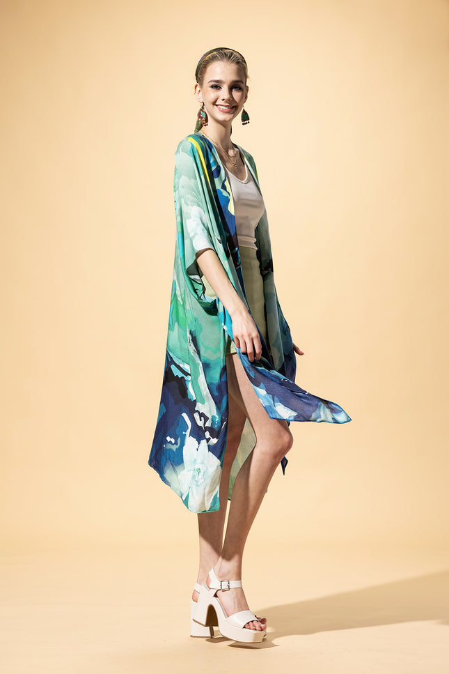 Aquaflora Elegance Kimono