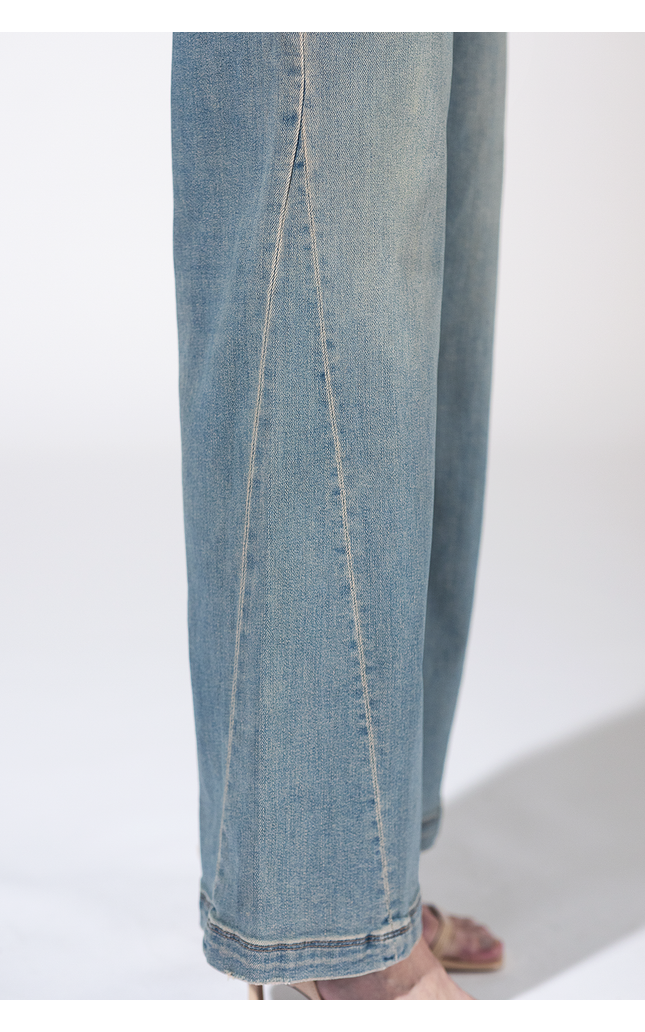 Hudson Fade Utility Wide Leg Jeans