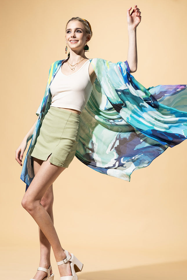 Aquaflora Elegance Kimono