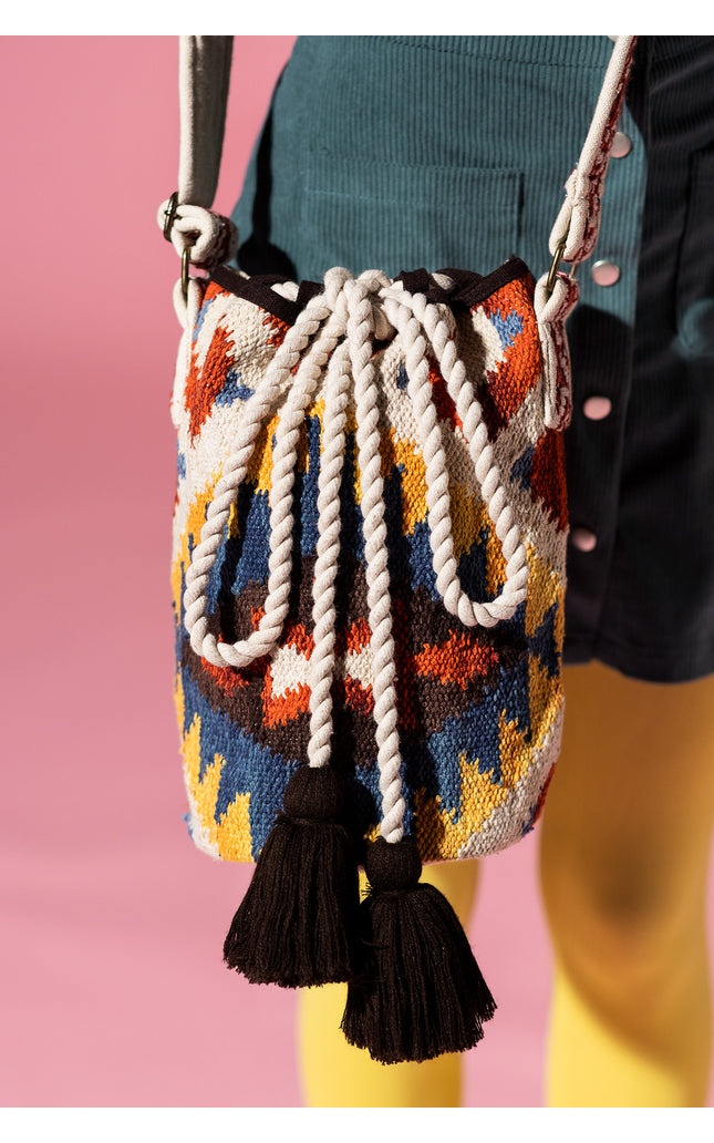 Tassel Tapestry Crossbody