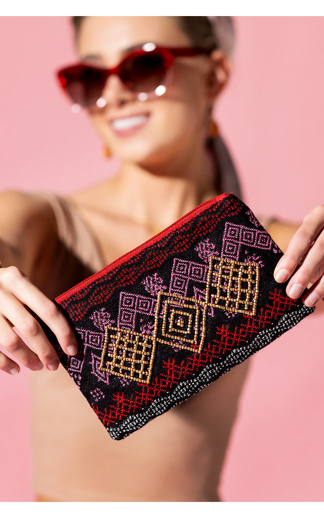 Intricate Nomad Beaded Clutch