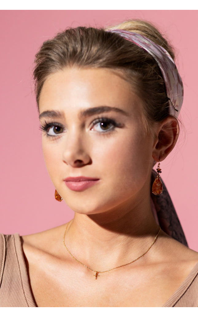 18K Gold Plated Mini Cross Pendant Necklace