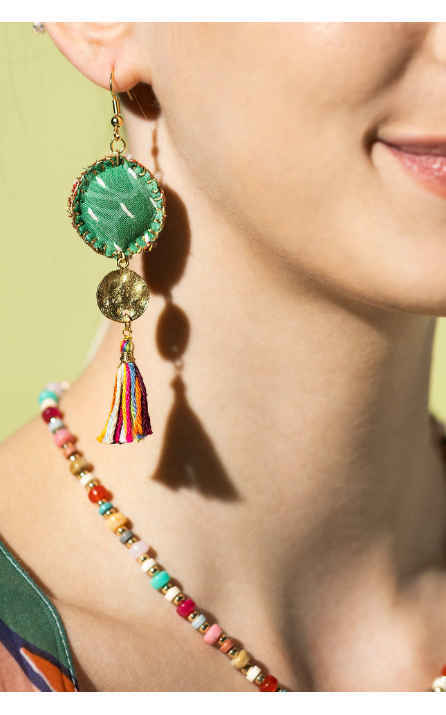 Colorful Tassel Drop Earrings