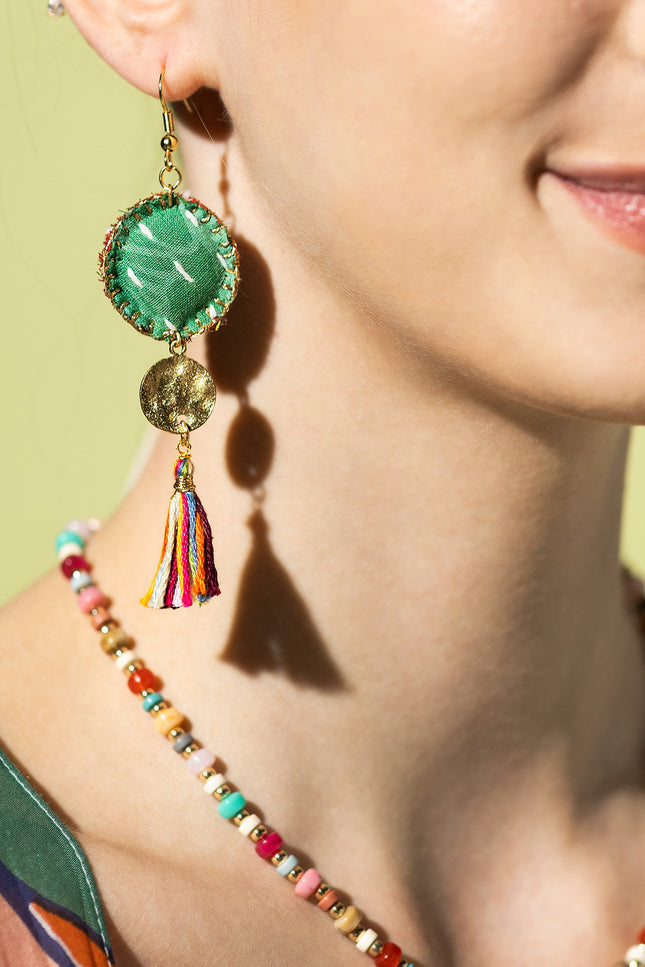 Colorful Tassel Drop Earrings