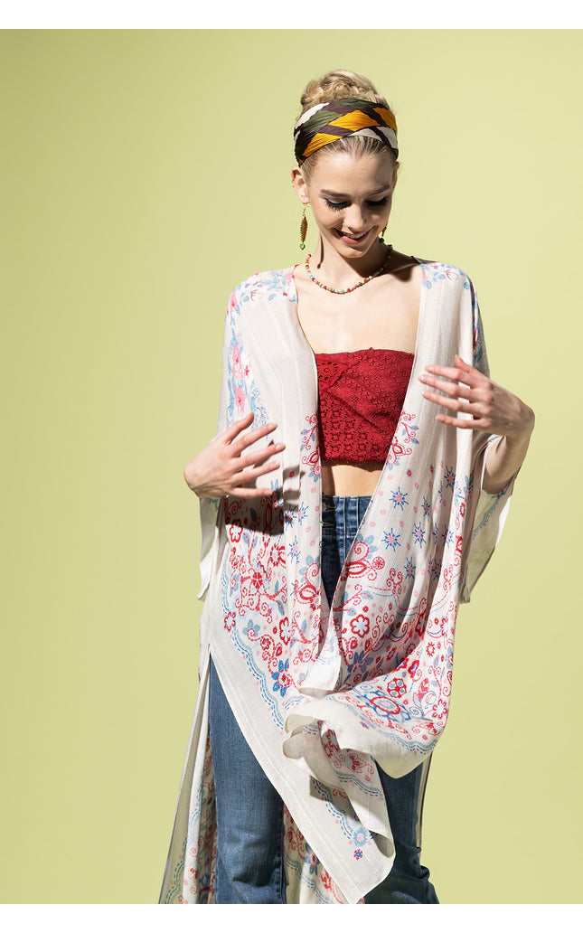 Royal Botanic Jacquard Kimono