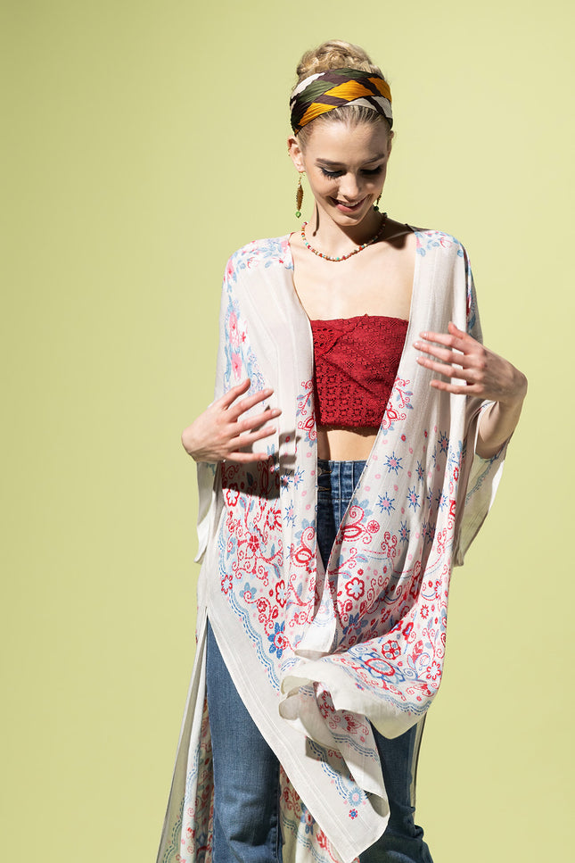 Royal Botanic Jacquard Kimono