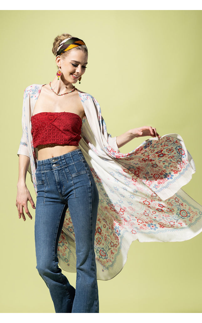 Royal Botanic Jacquard Kimono