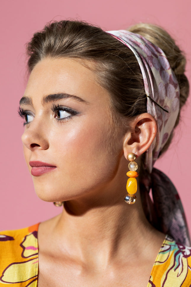 Sunset Glow Drop Earrings