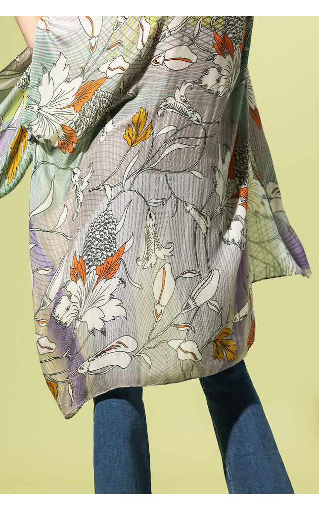 Serene Garden Boho Kimono