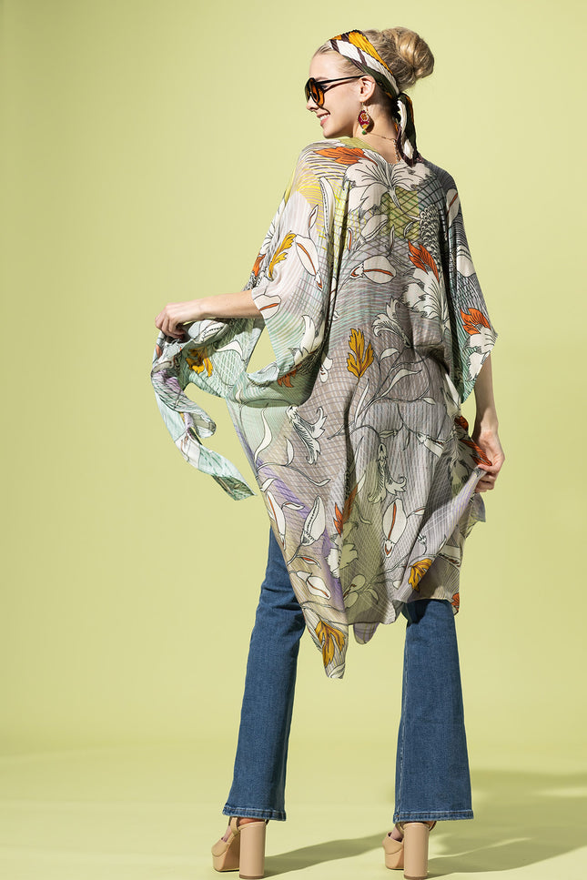 Serene Garden Boho Kimono