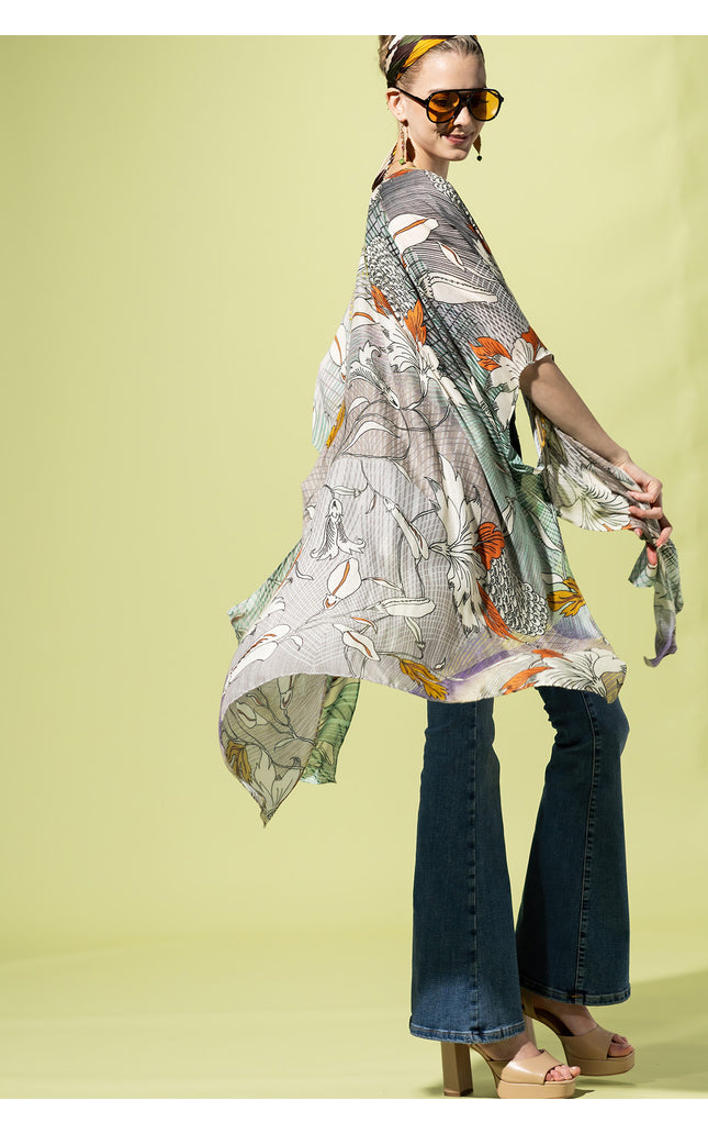 Serene Garden Boho Kimono