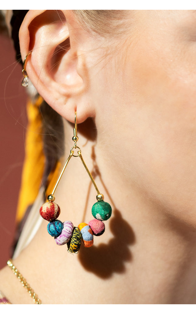 Vibrant Beaded Earrings