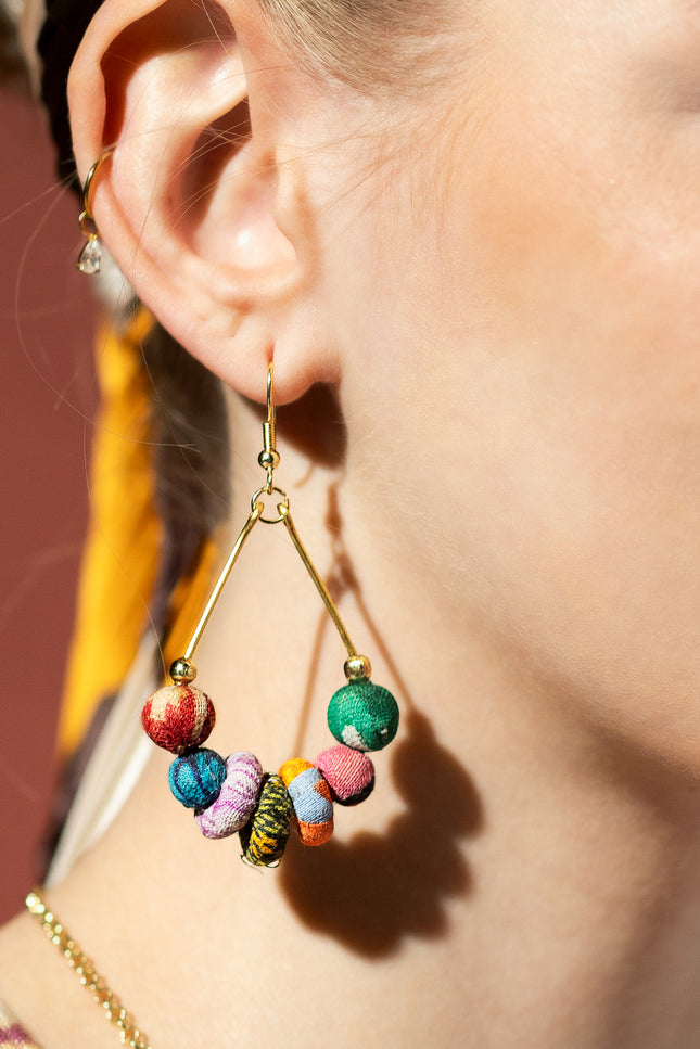 Vibrant Beaded Earrings