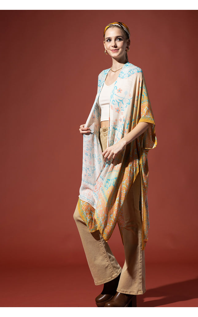 Mandala Melody Gradient Kimono