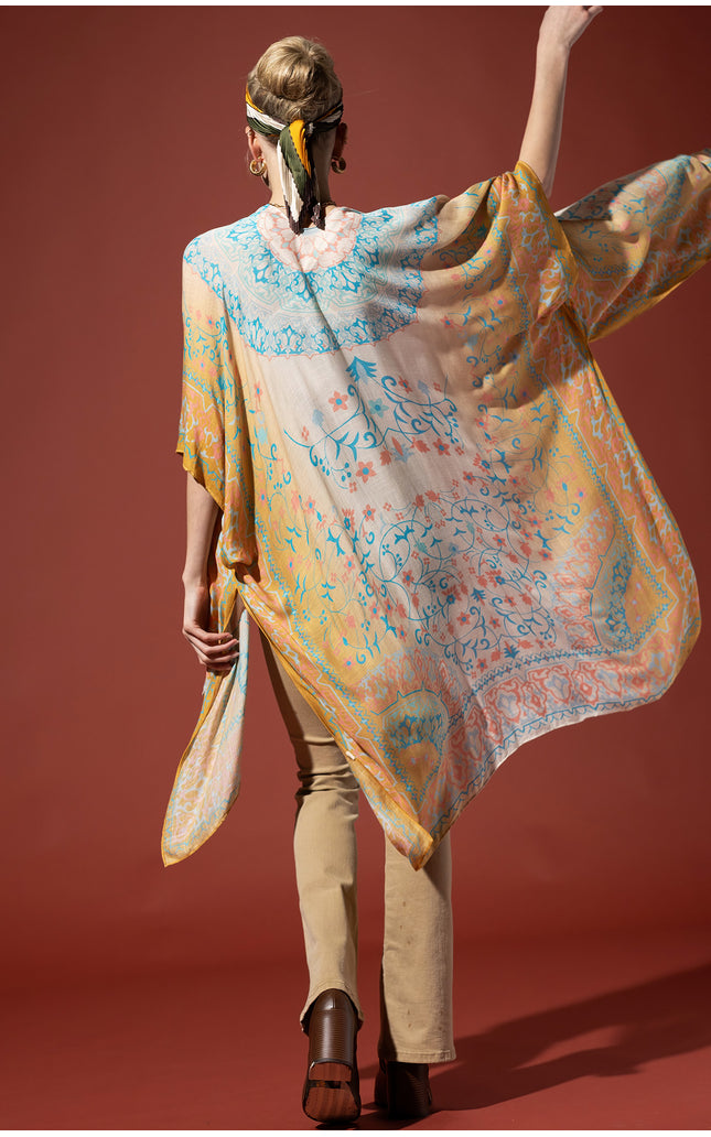 Mandala Melody Gradient Kimono