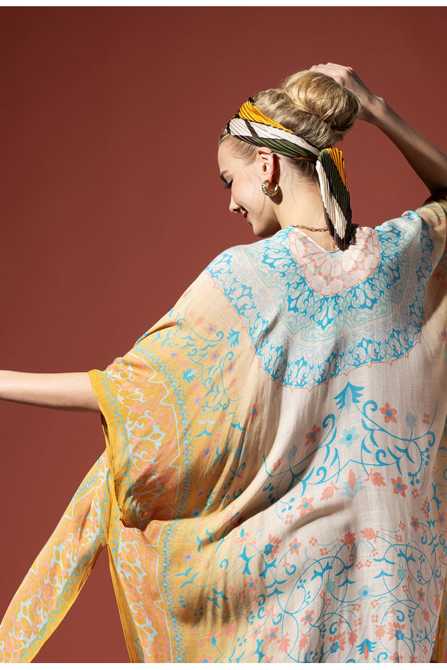 Mandala Melody Gradient Kimono