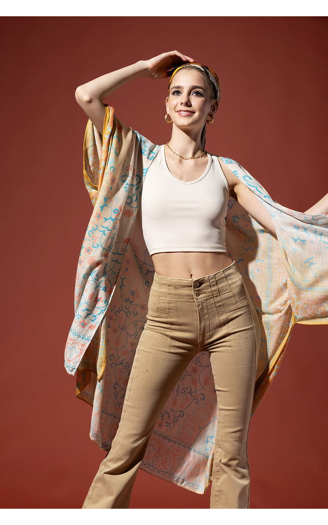 Mandala Melody Gradient Kimono