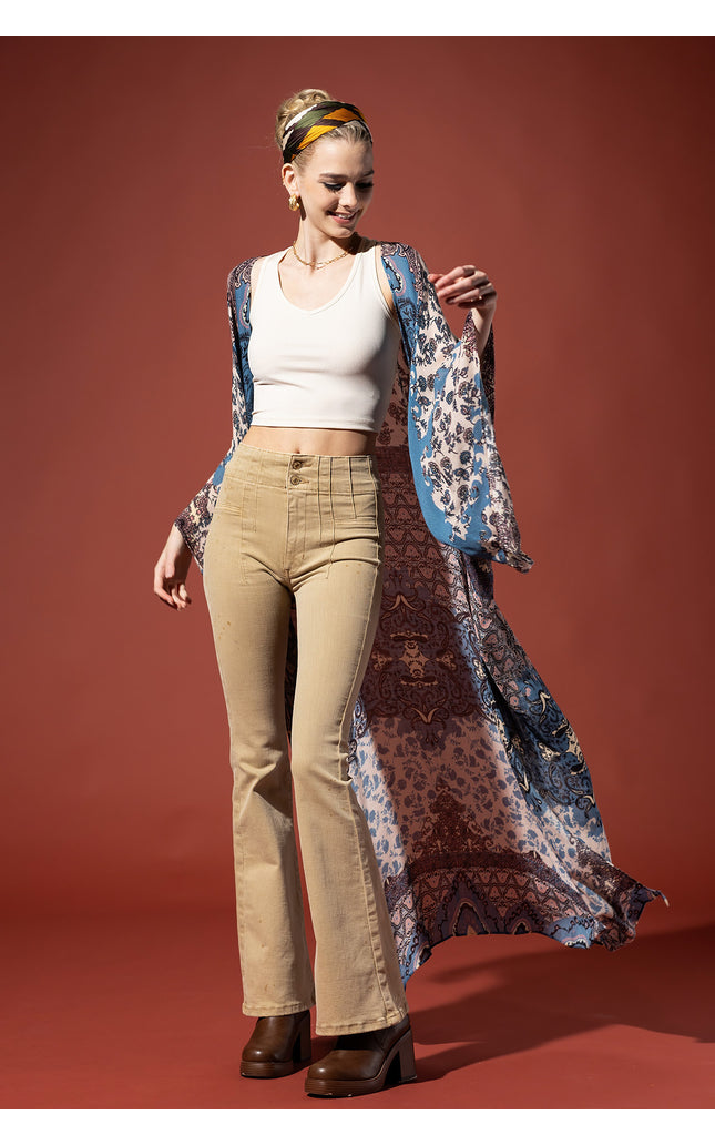 Celestial Grace Duster Kimono