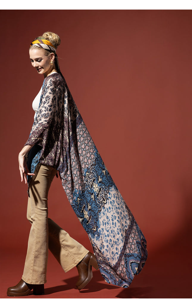 Celestial Grace Duster Kimono