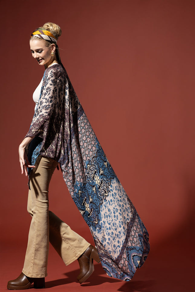 Celestial Grace Duster Kimono