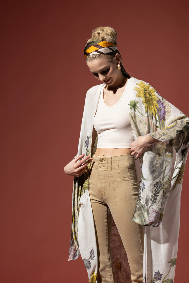 Garden Melody Duster Kimono