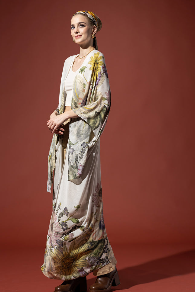 Garden Melody Duster Kimono