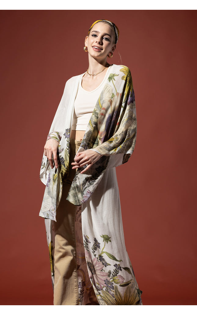 Garden Melody Duster Kimono