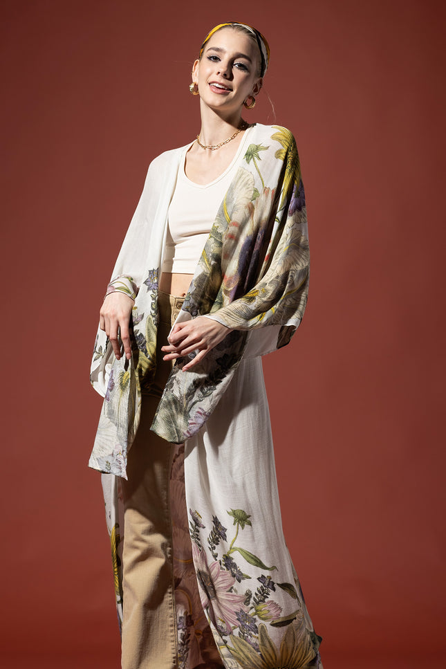 Garden Melody Duster Kimono