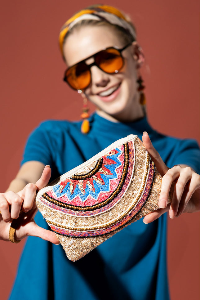Sequin Splendor  Clutch