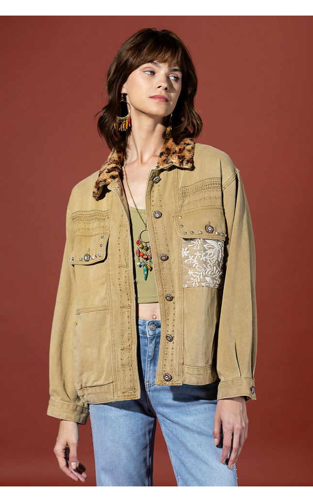 Golden Meadow Embroidered Jacket