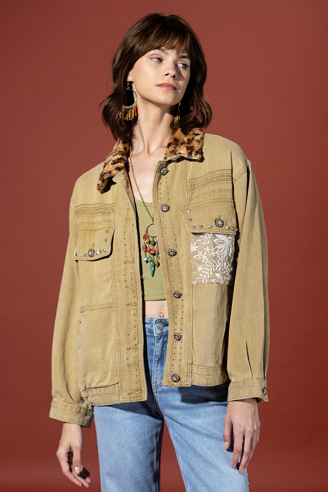 Golden Meadow Embroidered Jacket