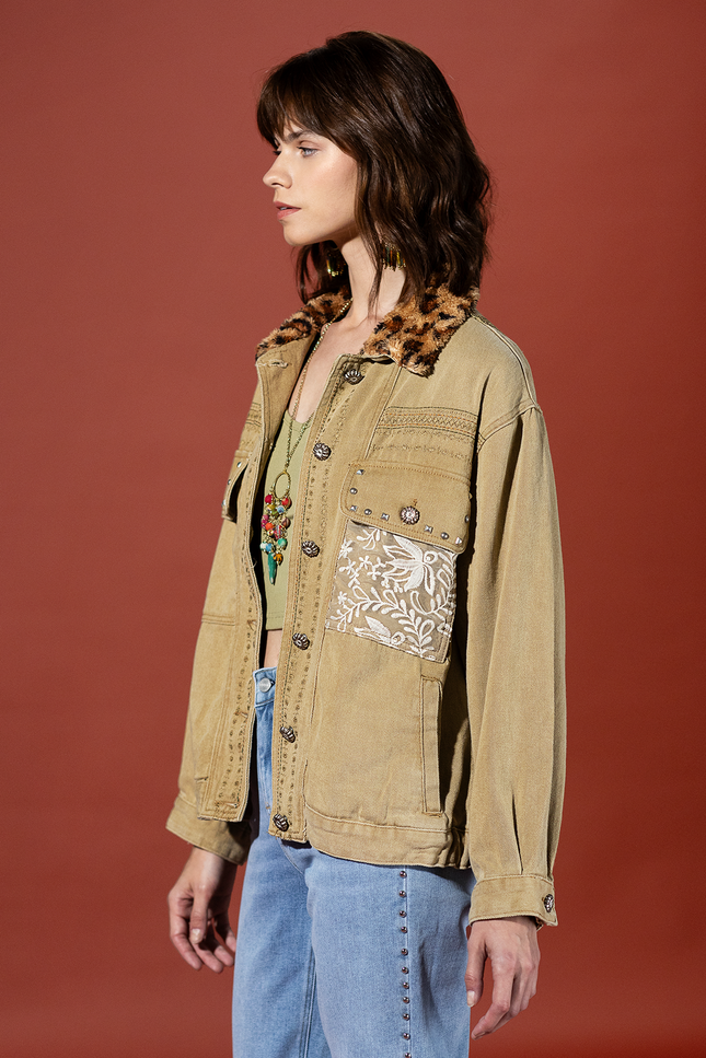 Golden Meadow Embroidered Jacket