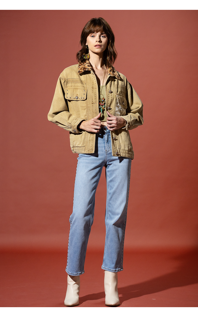 Golden Meadow Embroidered Jacket