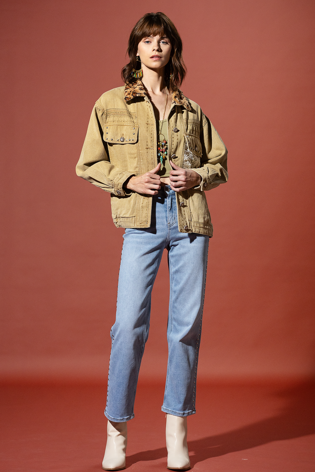 Golden Meadow Embroidered Jacket