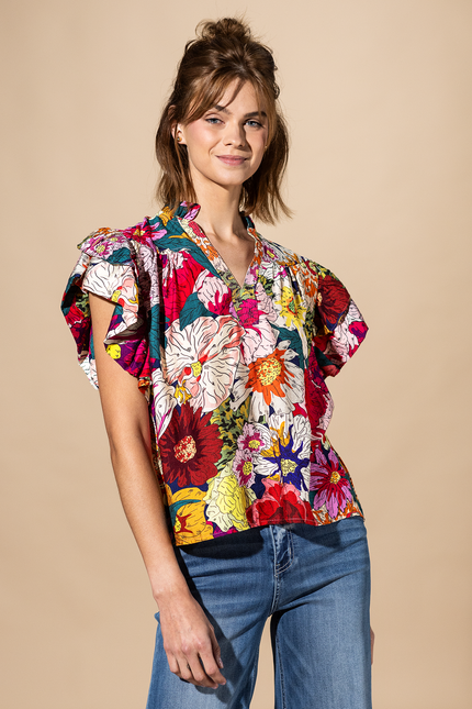 Floral Pop Blouse