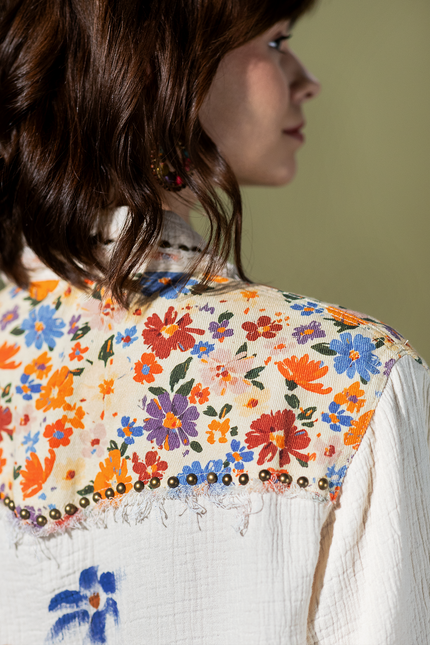 Studio Days Paint Splatter Button-Up