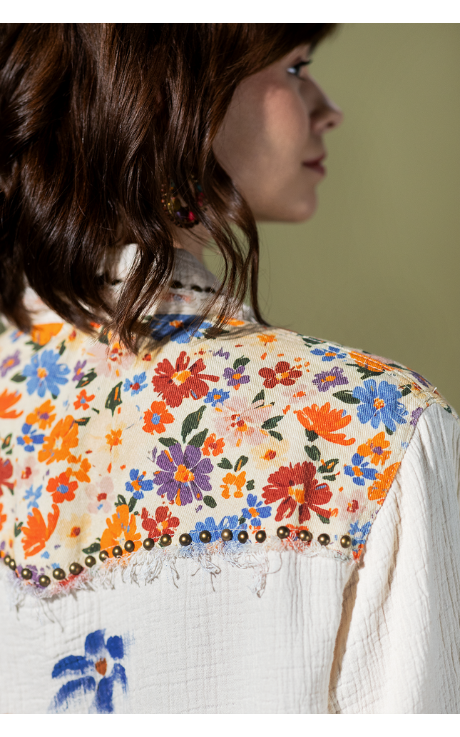 Studio Days Paint Splatter Button-Up