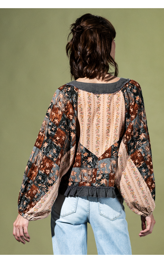 Wildflower Lace Floral Ruffle Top