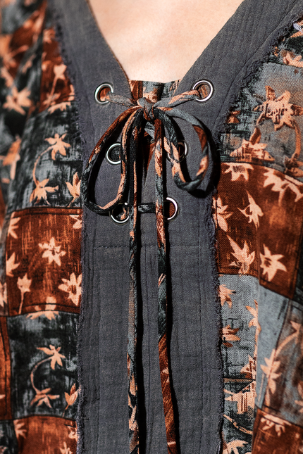 Wildflower Lace Floral Ruffle Top