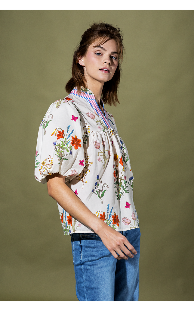 Wildflower Waltz Puff Sleeve Top