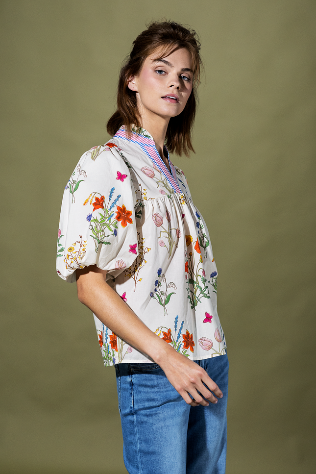 Wildflower Waltz Puff Sleeve Top