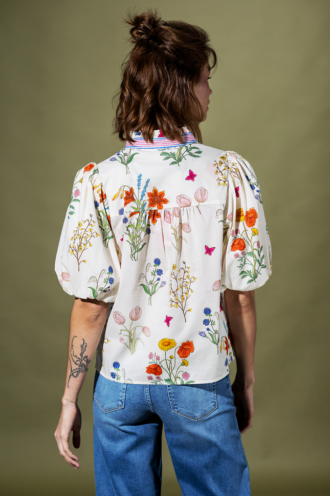 Wildflower Waltz Puff Sleeve Top