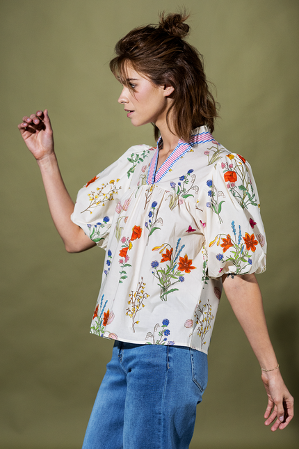 Wildflower Waltz Puff Sleeve Top