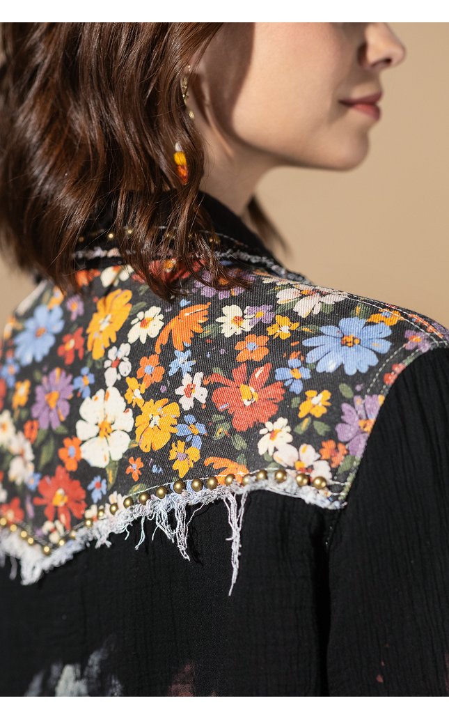 Studio Days Paint Splatter Button-Up