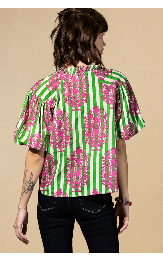 Palm Parade Striped Top