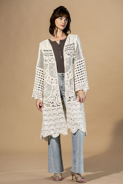 Golden Hour Crochet Cardigan