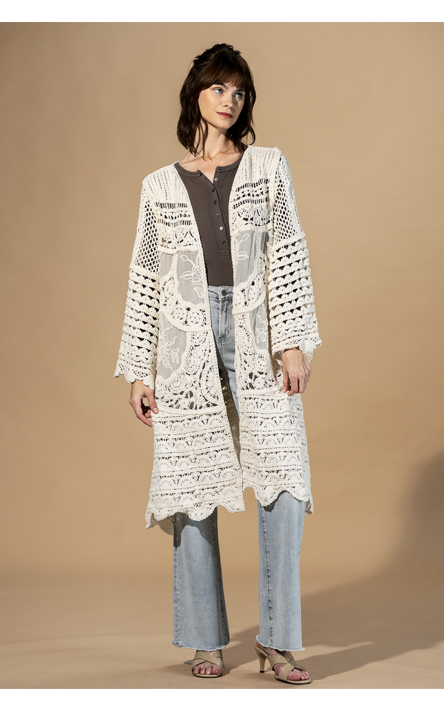 Golden Hour Crochet Cardigan