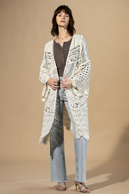 Golden Hour Crochet Cardigan